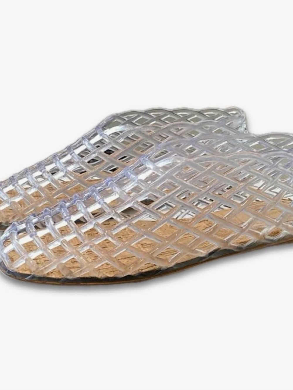 Clear Jellies Woven Slip-On Flats for Women